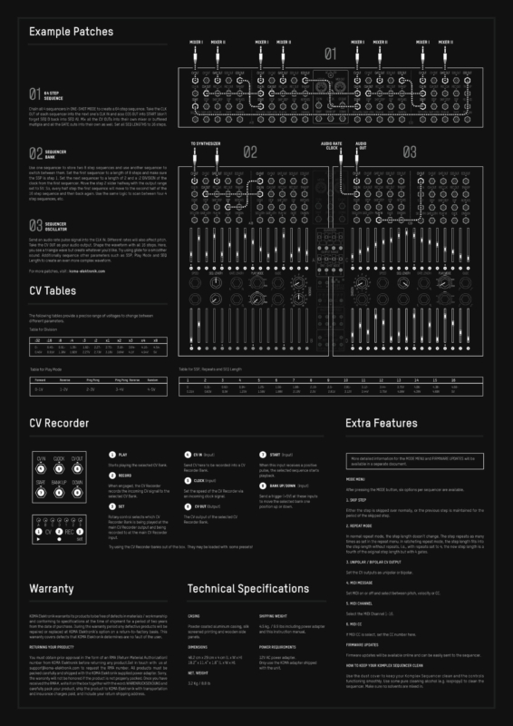 Komplex manual A2 backside